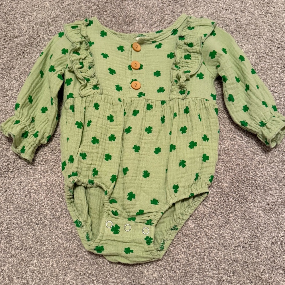 Green Clover Kids One Piece